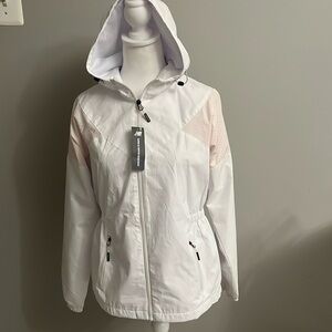 Spring jacket New Balance NWT water resistant hoodie windbreaker zip up